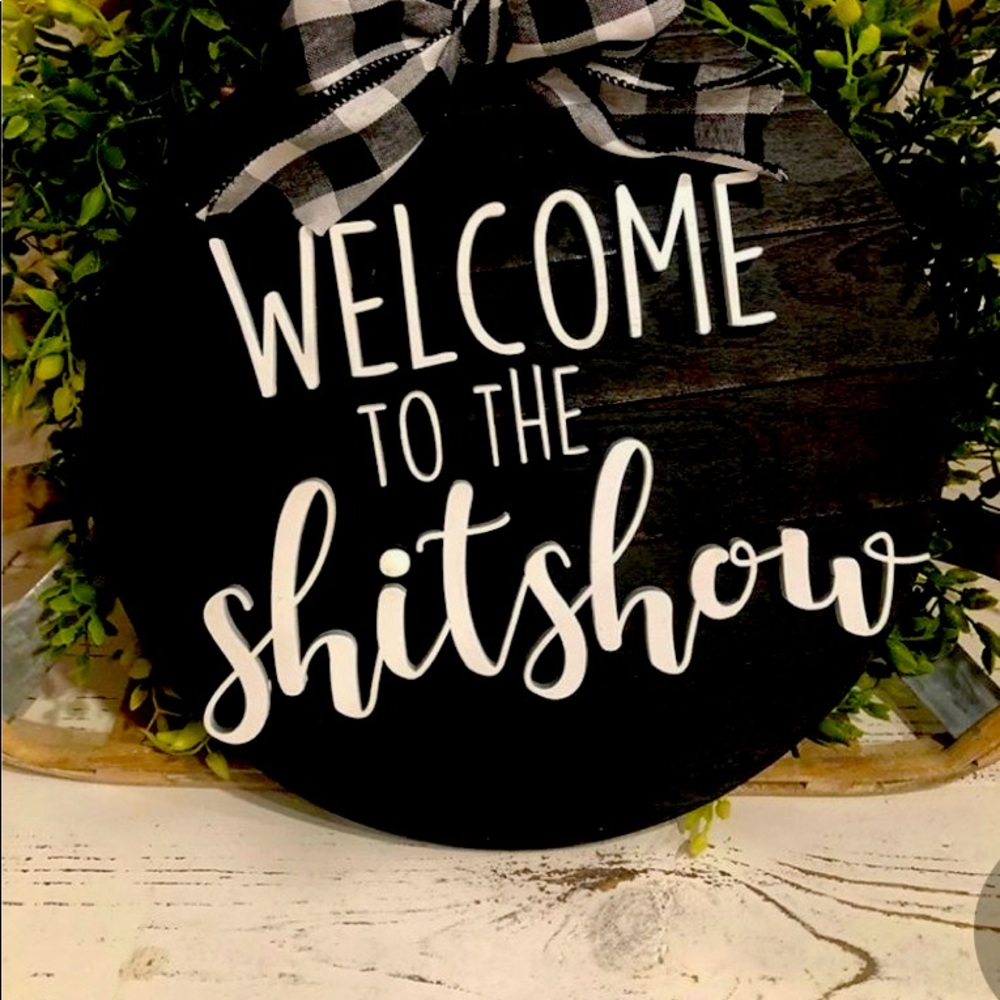 Fun front door signs